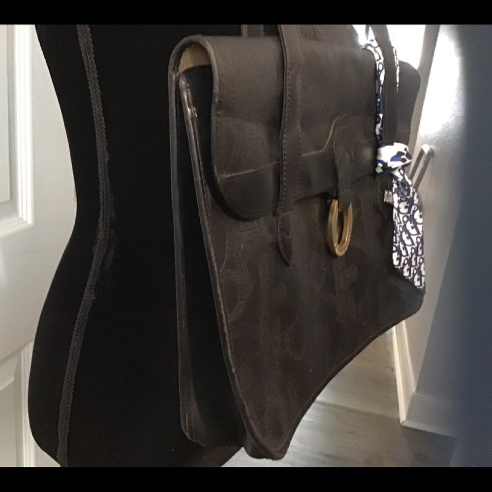 Christian Dior Trotter Monogrammed PVC Leather Shoulder Bag “RARE FIND” - Picture 3 of 16